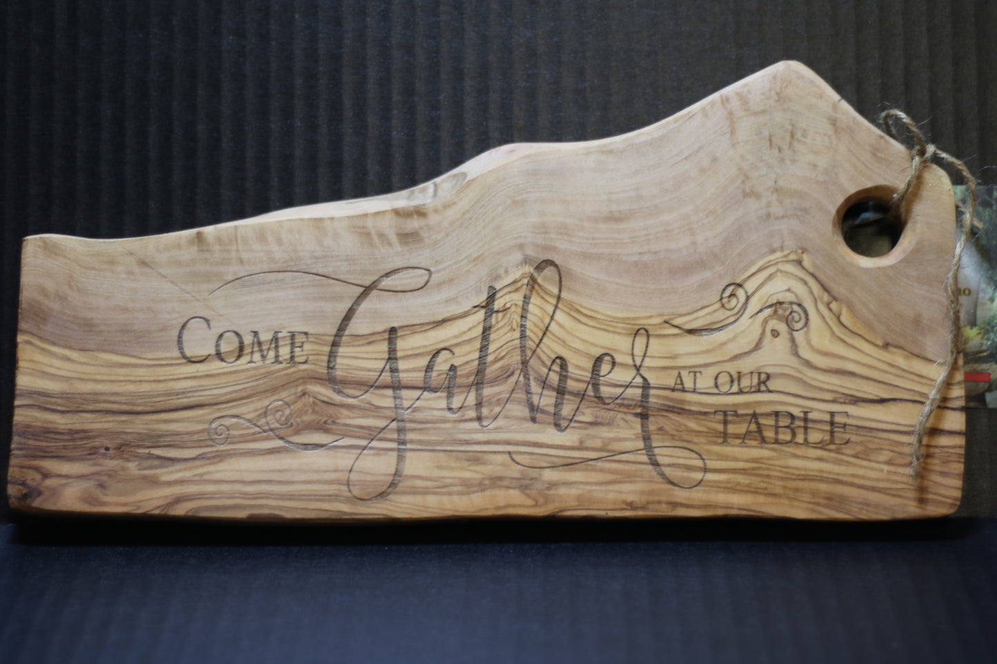 "Come gather" Cutting Board