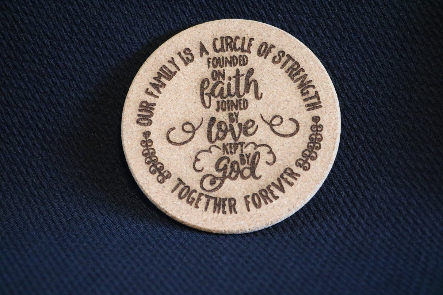 "Together Forever" Cork Coaster